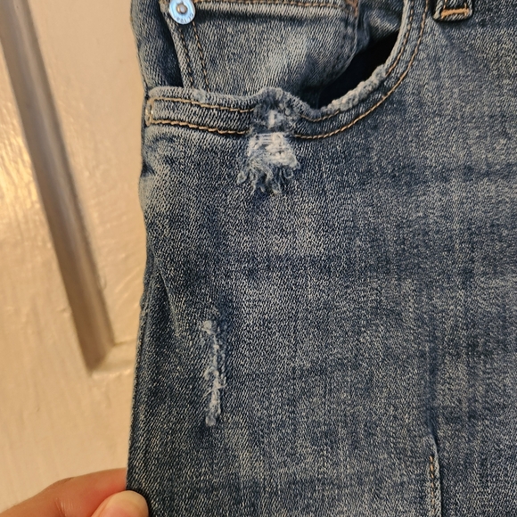 DL1961 Jeans, Lara Instasculpt Cropped Flare Jeans Front Seam, Pintuck Sz 29 EUC - Picture 5 of 16